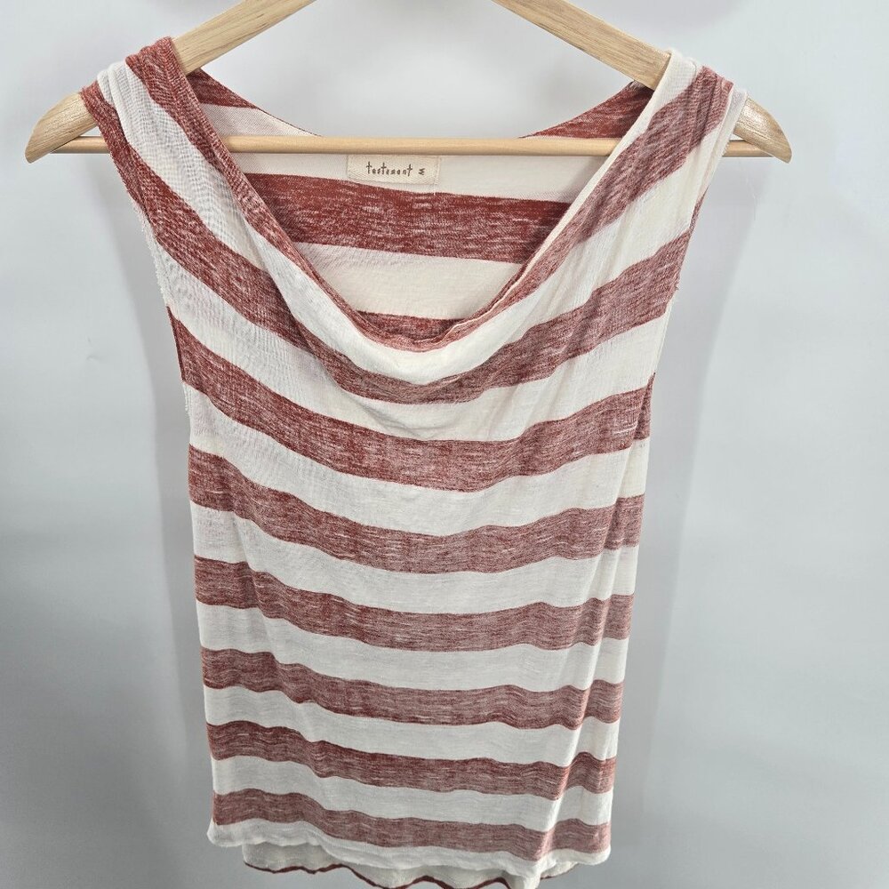 Testament Red White Horizontal Stripes Double Layered Medium